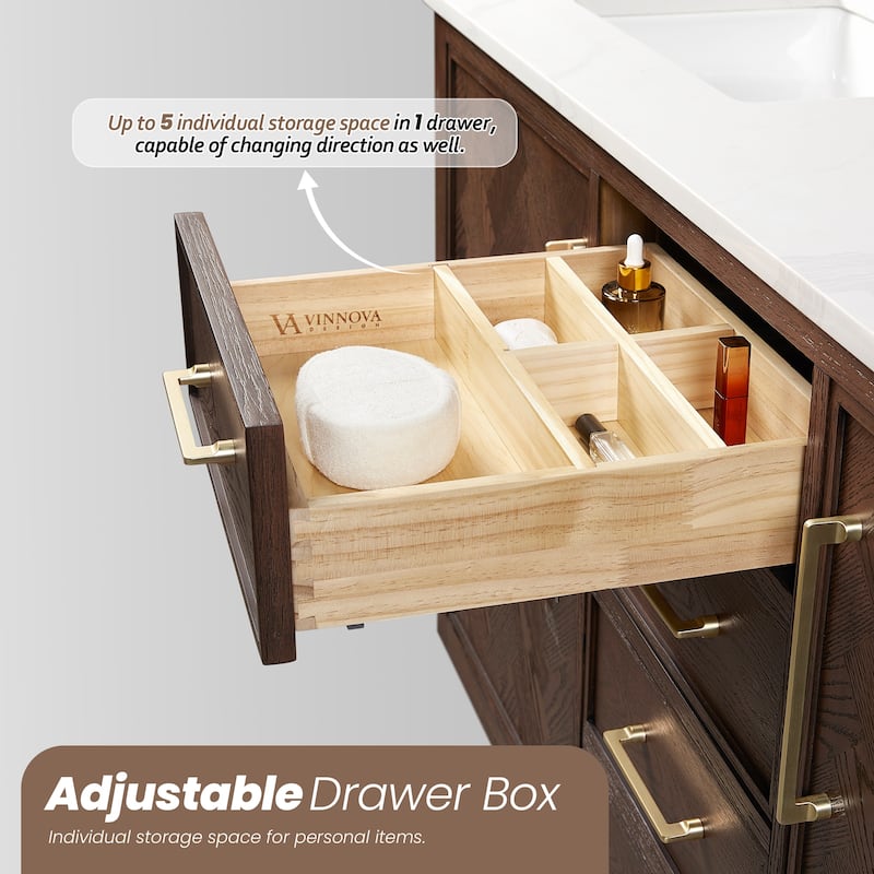 Jakarta Bath Vanity with Quartz Stone Top without Mirror