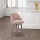 preview thumbnail 9 of 30, Madison Park Walsh Counter Stool With 360 degree Swivel Seat Pink