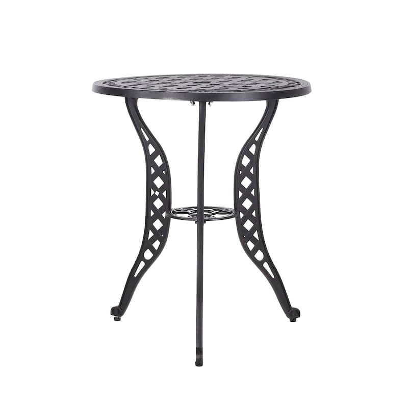 La Sola Outdoor 3-piece Cast Aluminum Bistro Set by Christopher Knight Home