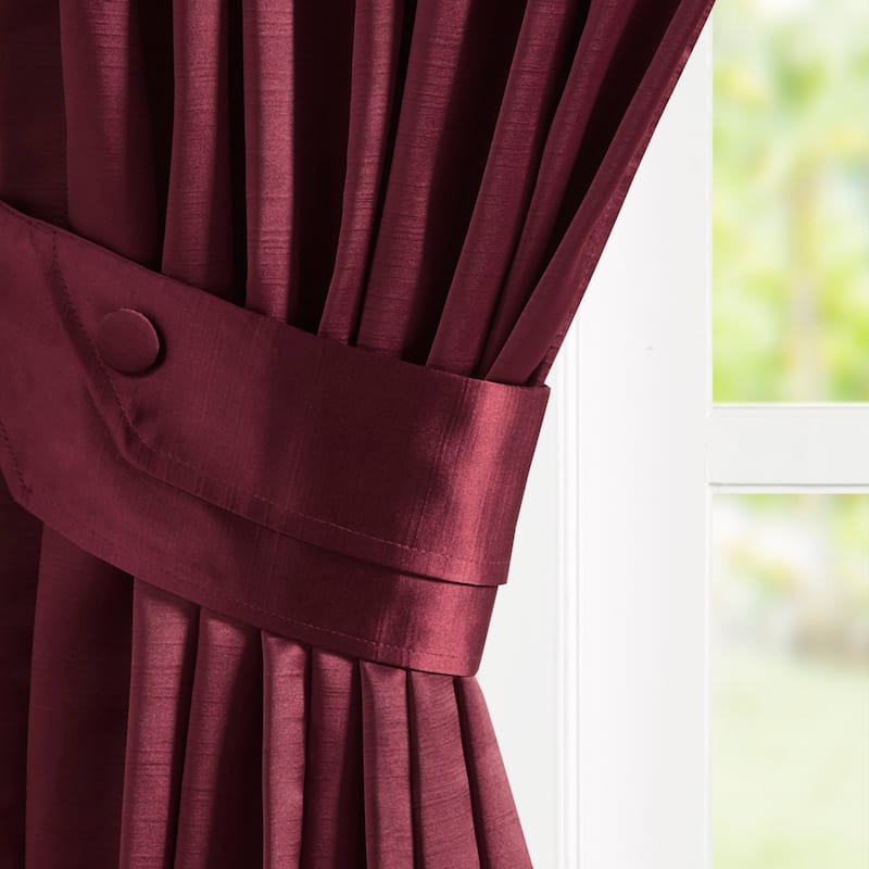 Pleat Curtain Panel with Tieback