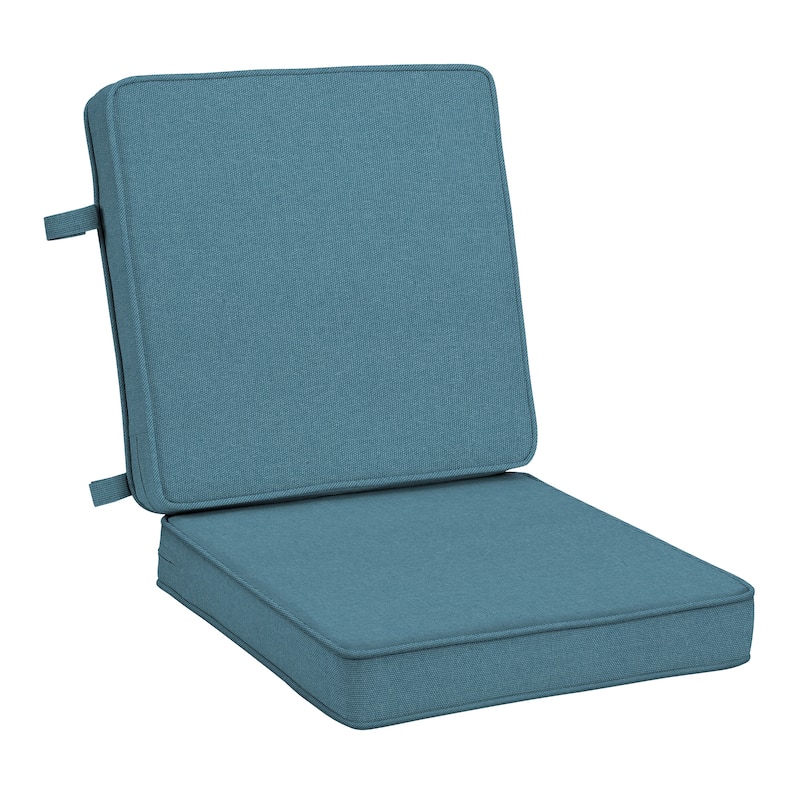 ARDEN Foam Outdoor Double Welted Dining Chair Cushion, 20 x 20