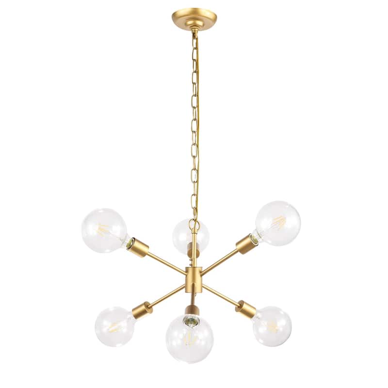 Maya 16-Inch Clear 6-Light Pendant