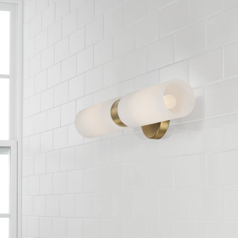 Alyssa 2-Light Sconce - 5"W x 20.5"H x 5"E