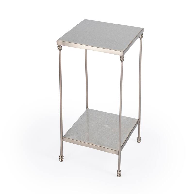 Imogen Stone Side Table - White