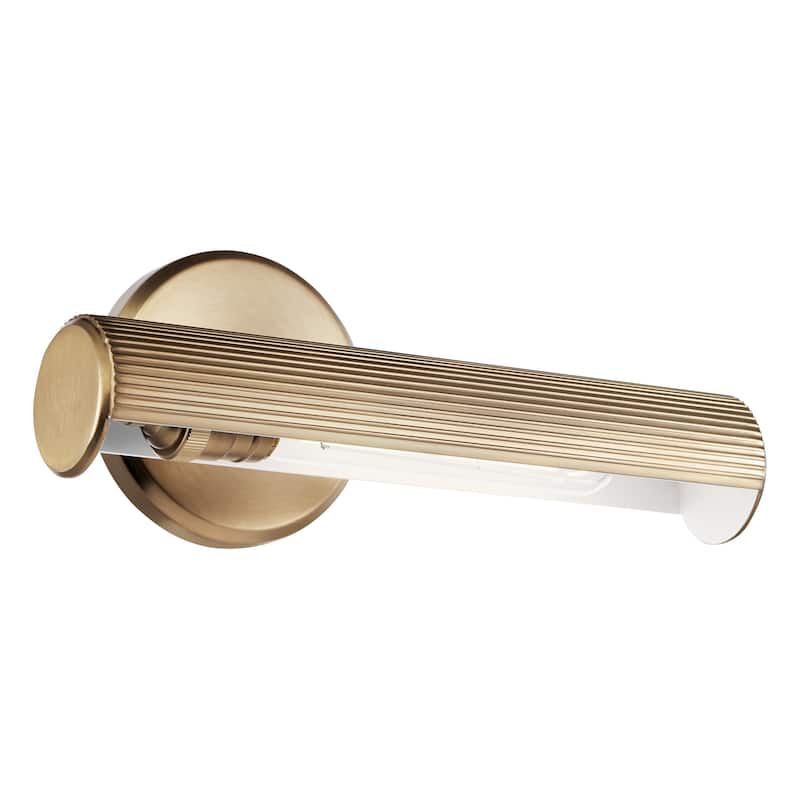 Midi 12.25 in. 1-Light LED Picture Light with Adjustable Arm - 12.25 in - Champagne Bronze
