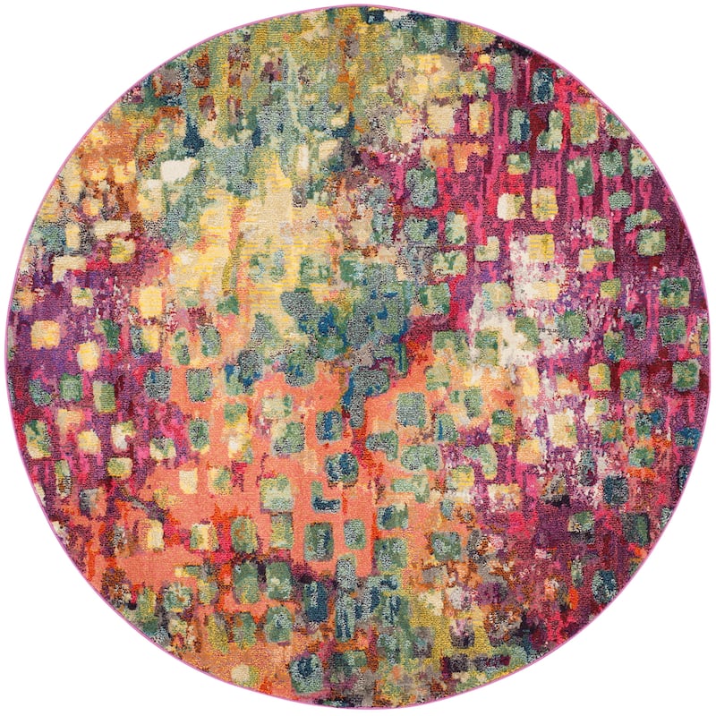 SAFAVIEH Monaco Panna Boho Abstract Modern Watercolor Area Rug