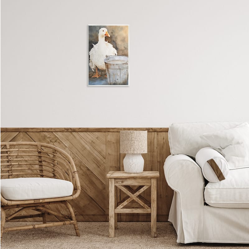 Stupell Duck & Country Pail Wall Plaque Art Design By Stephanie Fielden
