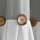 preview thumbnail 66 of 152, Lush Decor Linen Button Single Panel Window Curtain