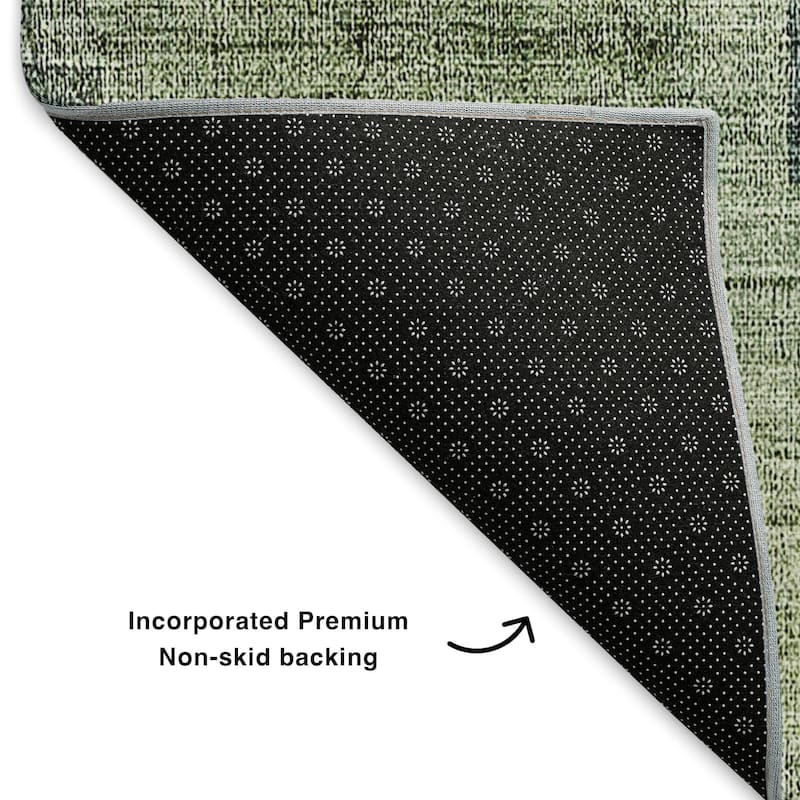 Premium Washable Super Soft Contemporay Blocky Mayfield Rug