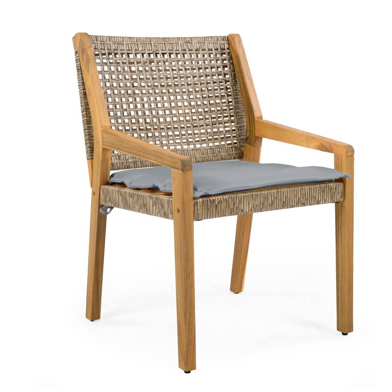 Christopher Knight Home - Zeka Acacia Wood Outdoor 5 Piece Dining Set