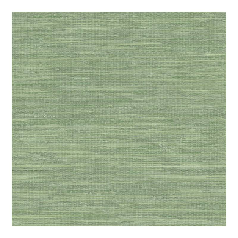 Chesapeake Waverly Green Faux Grasscloth Wallpaper - 20.5 x 396 x 0.025
