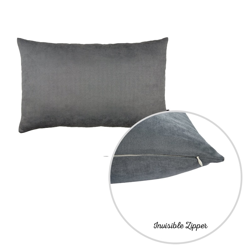 Honey Set of 2 Decorative Throw Pillow Cover Solid Color Lumbar