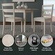 preview thumbnail 2 of 14, Hillsdale Furniture Spencer Wood Ladder Back Dining Chair, Set of 2, White Wire Brush