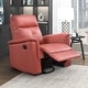 preview thumbnail 20 of 20, Fremont & Park Monte 35.5" Leather Swivel Glider Manual Recliner - 360-Degree Swivel