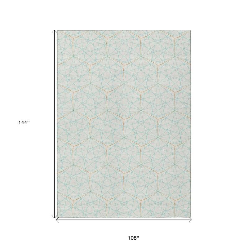 HomeRoots Geometric Transitional Rectangle Outdoor Rug