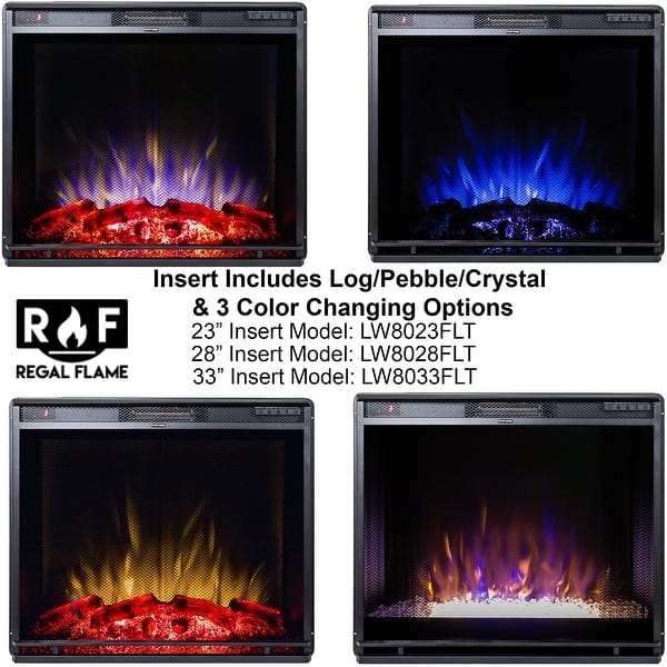 Shop Regal Flame 33 Flat Ventless Heater Electric Fireplace