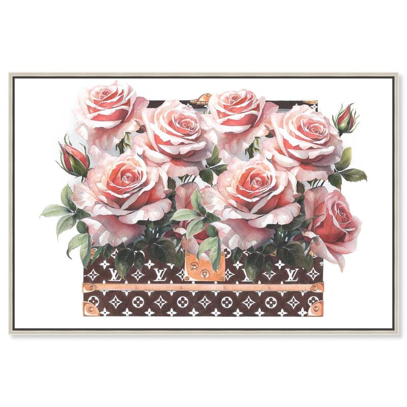 Doll Memories - Stylish Roses Canvas by Art Remedy - Silver - 30" x 20"