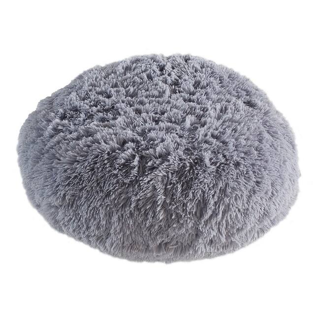 Tempo Home Polar Pouf - Oversized Faux Fur Round Floor Cushion