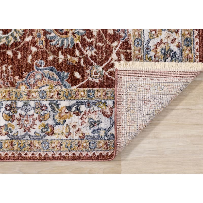 Olivia Collection - Classic Elegant Border Area Rug