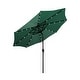 preview thumbnail 14 of 14, Lucent 9-foot Solar Led Lighted Patio Umbrella Dark Green
