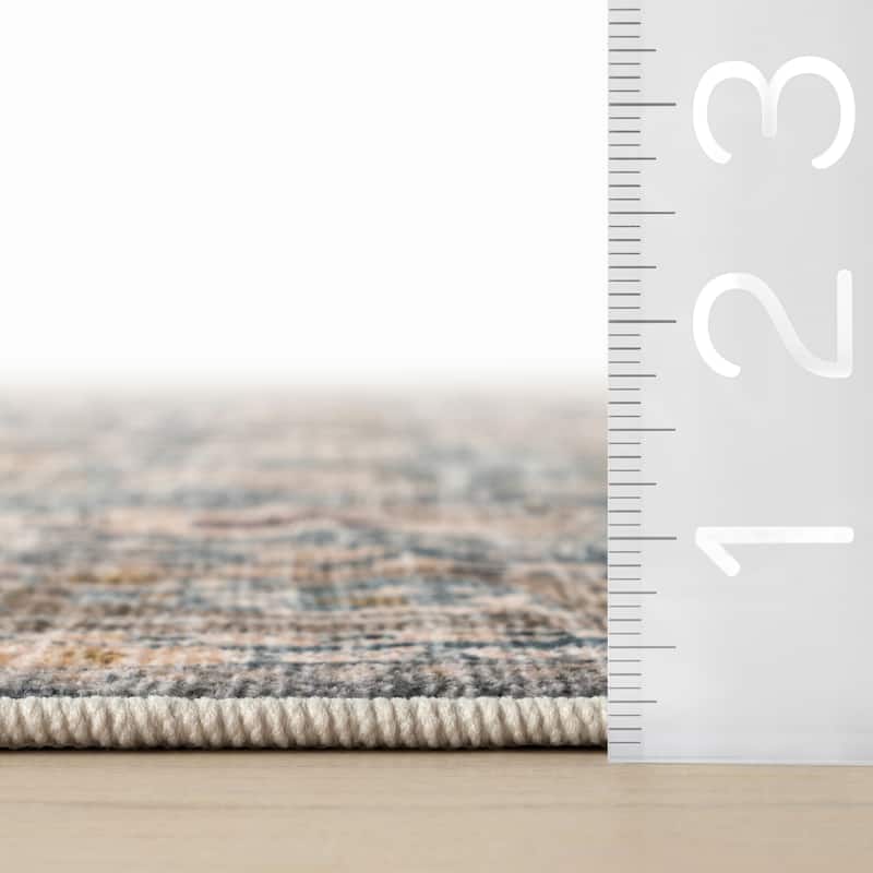 Nuloom Romilly Bordered Traditional Washable Area Rug