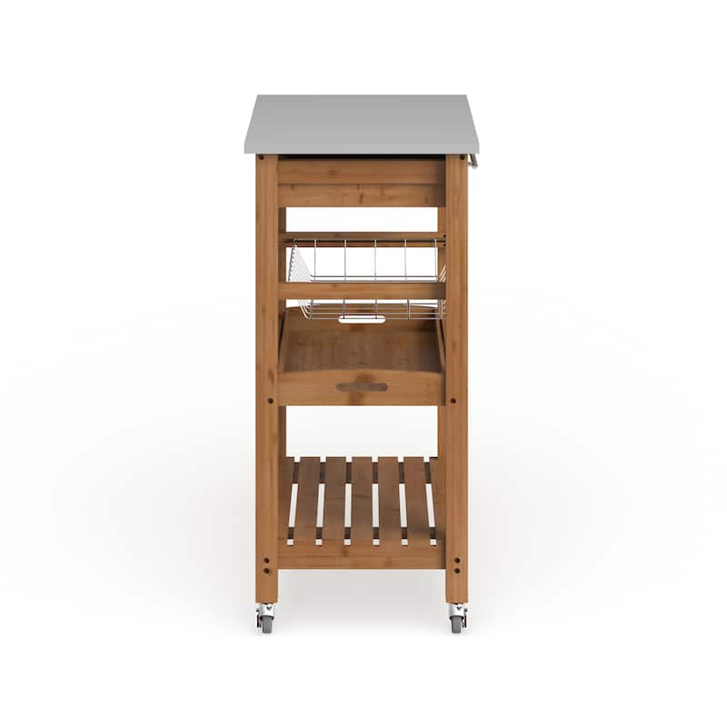Aya Bamboo Kitchen Cart