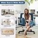 preview thumbnail 3 of 7, Ergonomic Linen Office Chair with Armrests, Adjustable Height, Tilt & 360° Swivel, Lumbar Pillow, Wheels