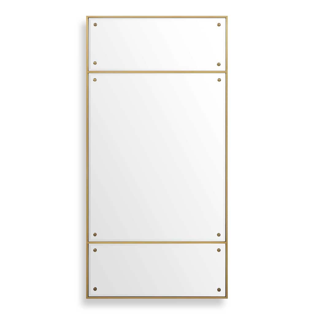 Uttermost 08252 Wrenton 30"W x 60"H Rectangular Flat Stainless Steel