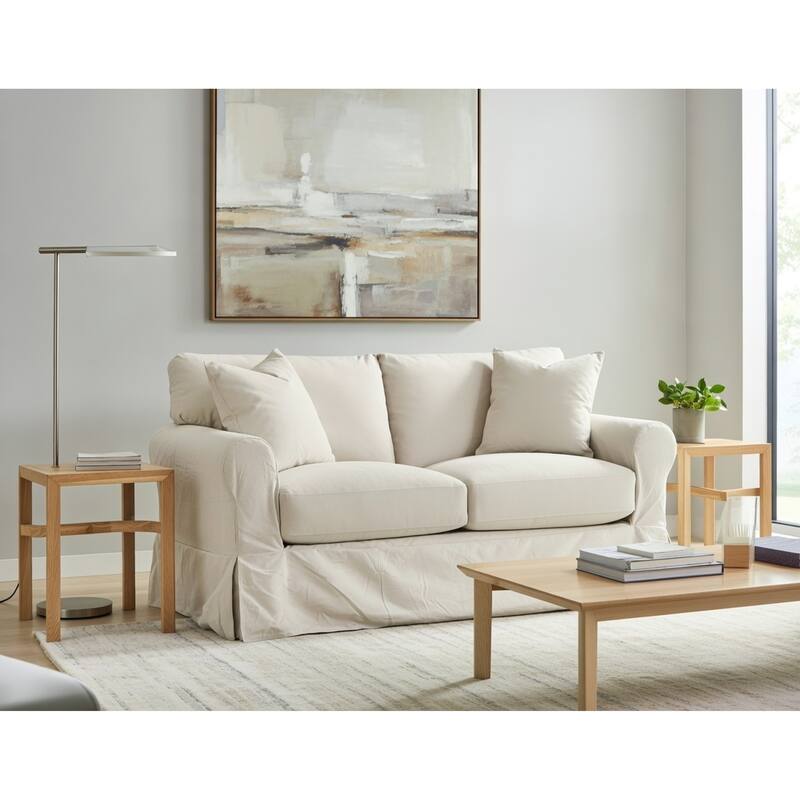 Slater Slipcover Loveseat - Beige