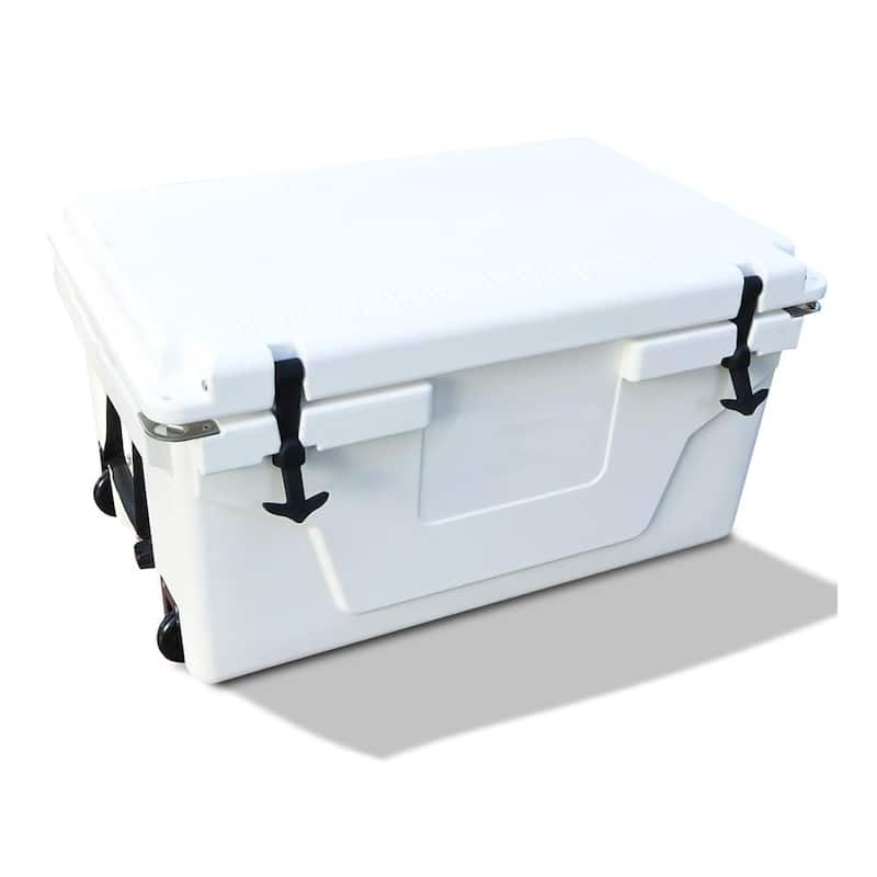 White Outdoor Portable Cooler 65Qt