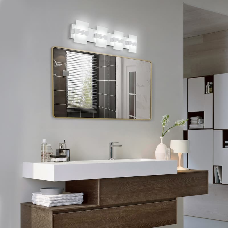LED Vanity Light Bathroom Light Fixtures Dimmable Bathroom Vanity Lighting Fixtures