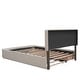 preview thumbnail 5 of 22, Queen Size Bed with 2 Storage Drawers and a Twin XL Trundle, Upholstered Platform Queen Bed Frame with Tufted Headboard