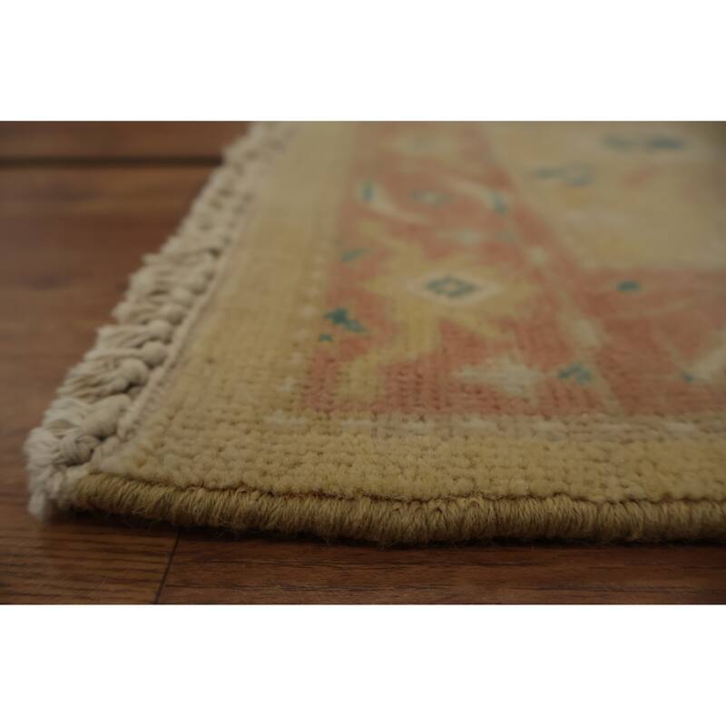 Hand Knotted Oriental 100% Wool Carpet Traditional All-Over Brown Ziegler Area Rug - 3' 1'' X 1' 11''