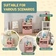 preview thumbnail 19 of 23, Multi-Shelf Kids Bookcase with Storage Drawer