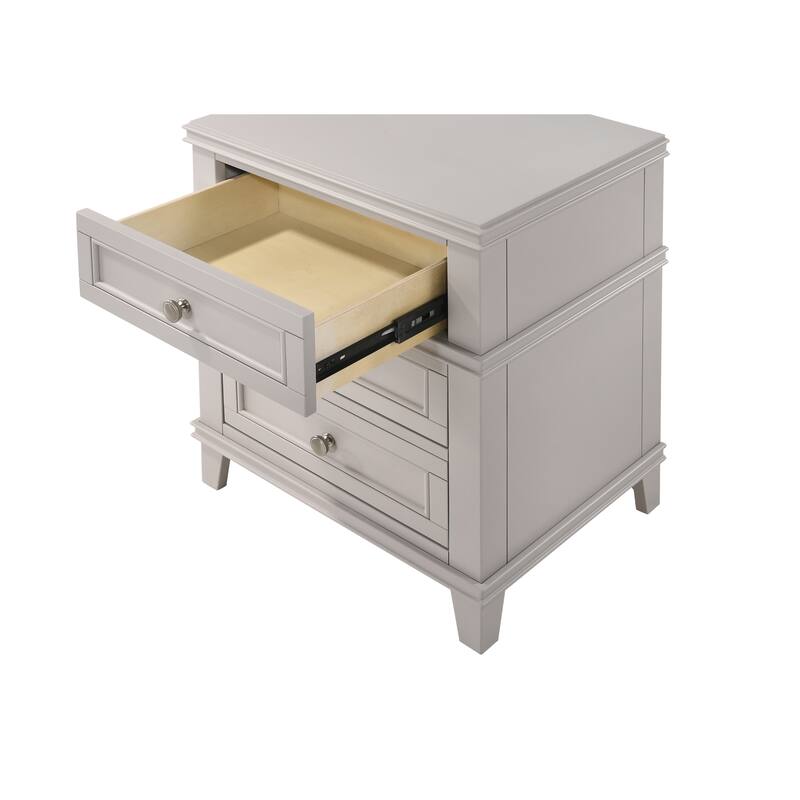 3 Drawer Nightstand W/ USB