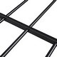 preview thumbnail 8 of 7, Black Full Size Metal Platform Bed with House-Shaped Headboard