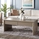 preview thumbnail 4 of 46, SAFAVIEH Home Collection Rune Coffee Table W/ Drawers - 47" L x 24" D x 20" H