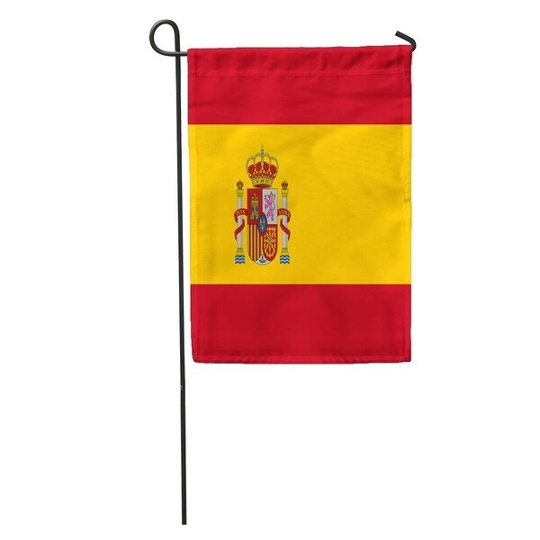 Red Barcelona Of Spanish Flag Yellow Spain Symbol Accurate Arms Color Garden Flag Decorative ...