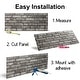 preview thumbnail 7 of 7, 0.79 in. x 19.69 in. x 47.24 in. UltraLight Faux Brick HD Printed Jointless Common Plank (4-Pack)