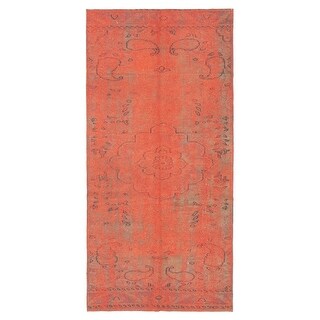 ECARPETGALLERY Hand-knotted Color Transition Red Wool Rug - 4'5 x 9'5 ...