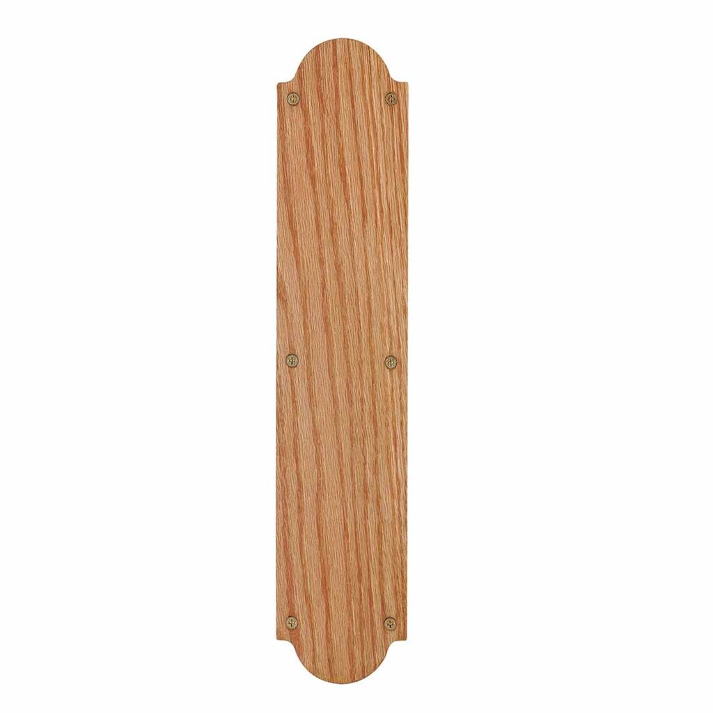 Wood Door Push Plate Solid Oak 14 3/4 H | Renovator's Supply