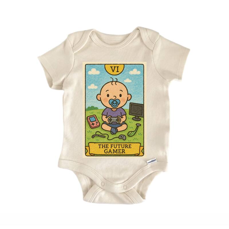 Future Gamer Tarot - Baby Bodysuit - White - 0-3M