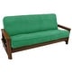 preview thumbnail 12 of 17, Microsuede Corded Full-Size 8-10 Inch Thick Futon Cover - Full Emerald