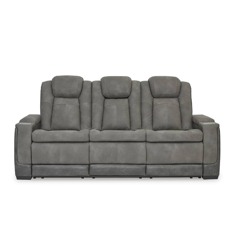 Next-Gen DuraPella Power Reclining Sofa with Adjustable Headrest - 86"W x 40"D x 43"H