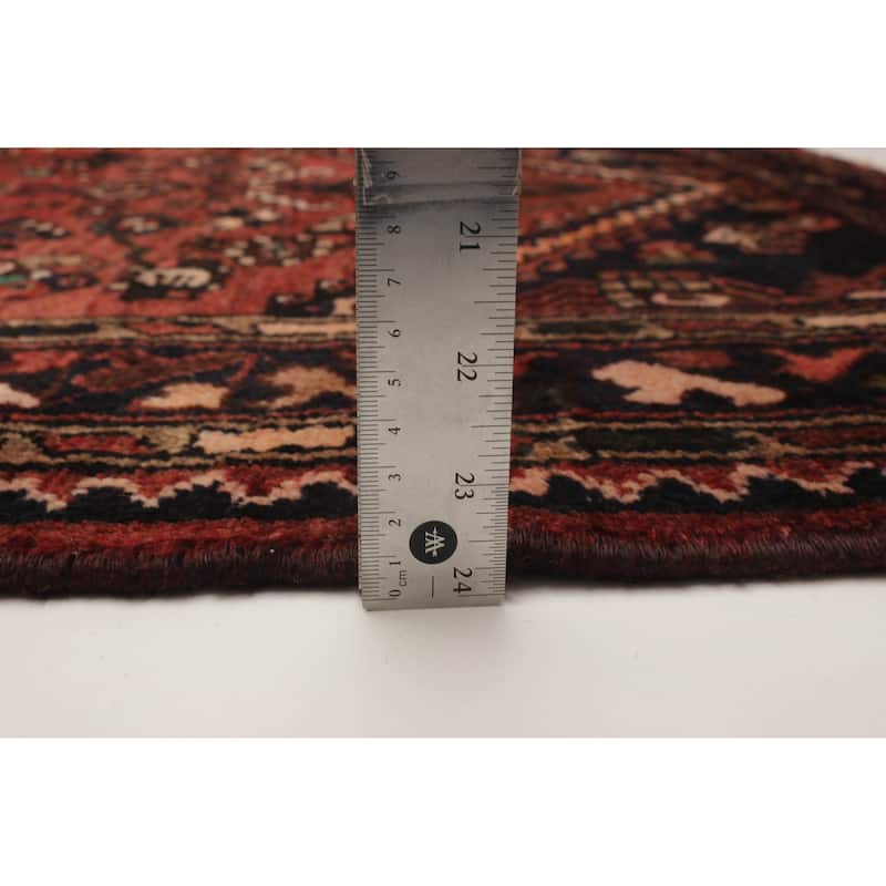 ECARPETGALLERY Hand-knotted Andelz Red Wool Rug - 3'5 x 10'0