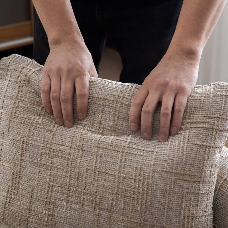 83.1" W Modern Upholstered Lounge Chair,Oversized Sofa Chair with Pillow and Armrests - Wheat2