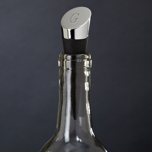 Highborn Personalized Wine Bottle Stopper, Chrome. Opens flyout.