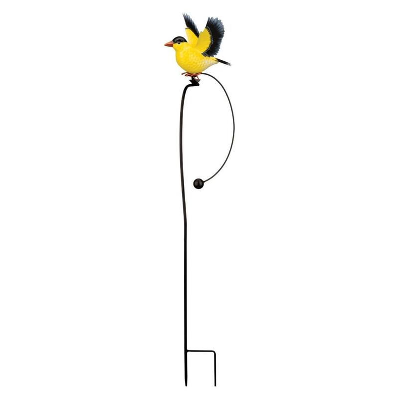Rocker Bird Stake - Gold Finch