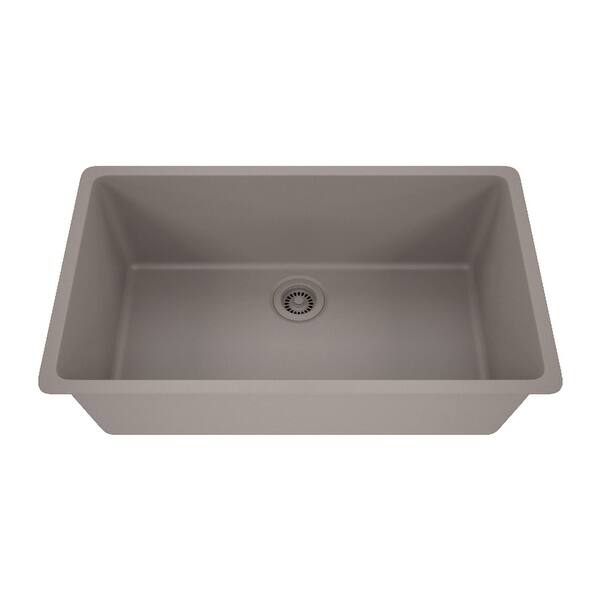 slide 2 of 7, Lexicon Kitchen Sink Quartz Composite 32 Inch Galaxy Concrete - 19x32