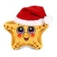 preview thumbnail 1 of 4, DolliBu Santa Starfish Stuffed Animal Plush Toy with Santa Hat Outfit - 6.3 inches
